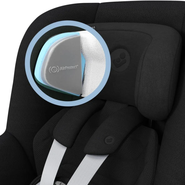 Maxi-Cosi Mica 360 Pro I-Size SlideTech Kızaklı İsofix'li Dönebilir Yatabilir 0-18 Kg Bebek Oto Koltuğu Authentic Black - 7