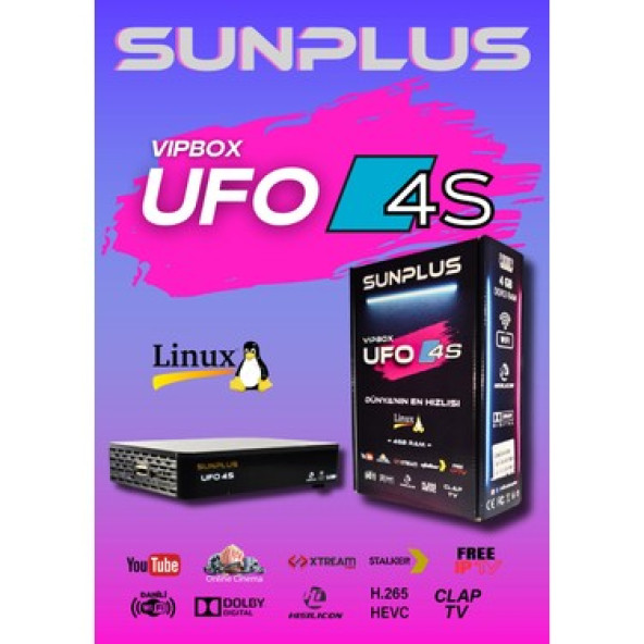 Sunplus Vıpbox Ufo 4s Uydu Alıcısı