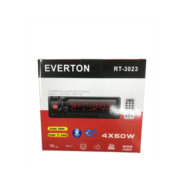 Everton RT-3023 Bluetooth Tf-Usb Kart Color LCD Aux Fm 4X60W Kumandalı Oto Teyp