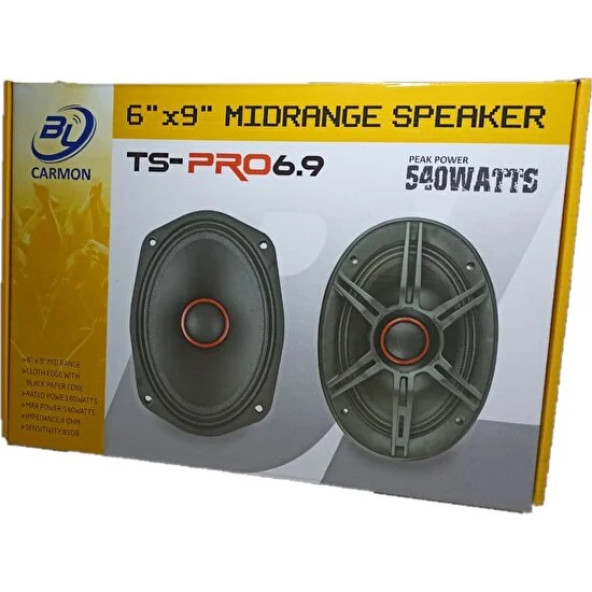 Bl Carmon Ts-Pro6.9 540W Oval Midrance Oto Hoparlör