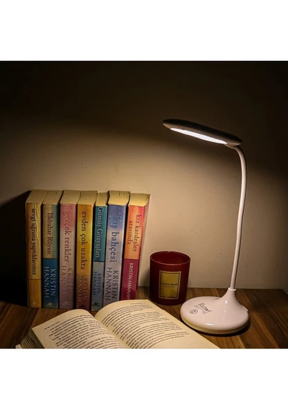 Şarjlı Sarı ve Beyaz Renk Masa Lambası Watton WT-005