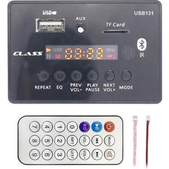 Class USB-131 Aux Usb-Sd-Bluetooth Çevirici Kumandalı