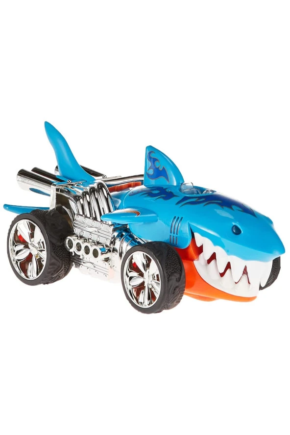 Her Çocuğun Hayali: Hot Wheels Sesli ve Işıklı Monster Action Köpek Balığı Araba 22cm.