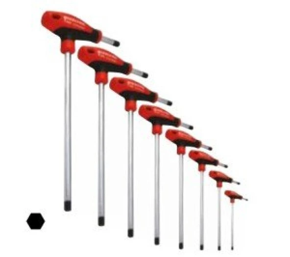 İzeltaş 4920 00 8108 T Tipi Allen Anahtar Takımı 8 Parça ürün görseli