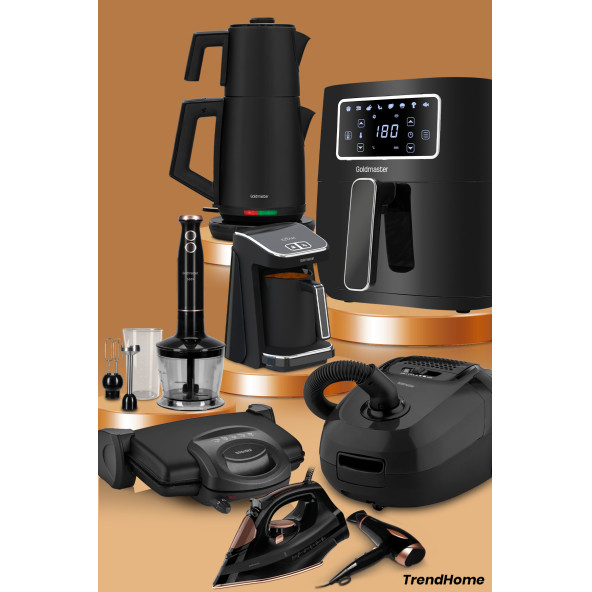 GOLDMASTER TrendHome 35 Parça Airfryer Sıcak Hava Fritöz Avantajlı Elektronik Evlilik Paketi Mutfak Çeyiz Seti - 1