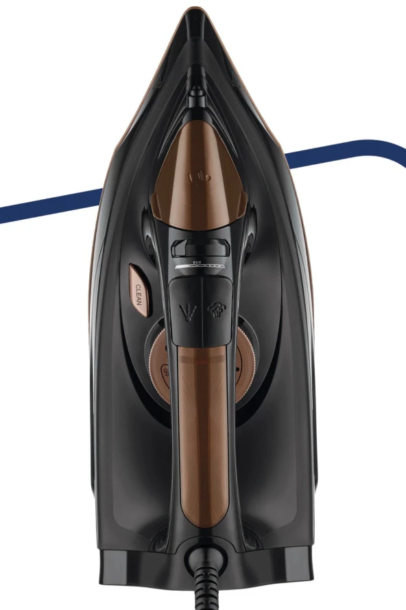 GOLDMASTER Powerjett 2200 Watt Nano Seramik Tabanlı Geniş Su Tanklı 160 Gr Etkili Şok Buharlı Ütü
