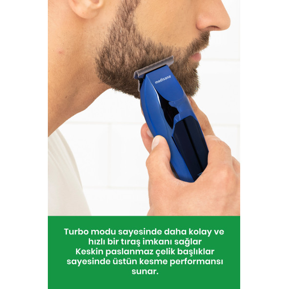 medisana Vision Turbo Hız Fonksiyonlu Micro Usb Şarj Özellikli Saç Sakal Şekillendirme Makinesi Md7808 - 6