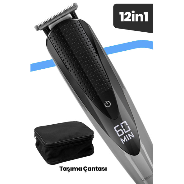 GOLDMASTER Drive Islak Kuru Ipx7 Su Geçirmez Yıkanabilir 12 In 1 Standlı Erkek Bakım Seti - Resim 4