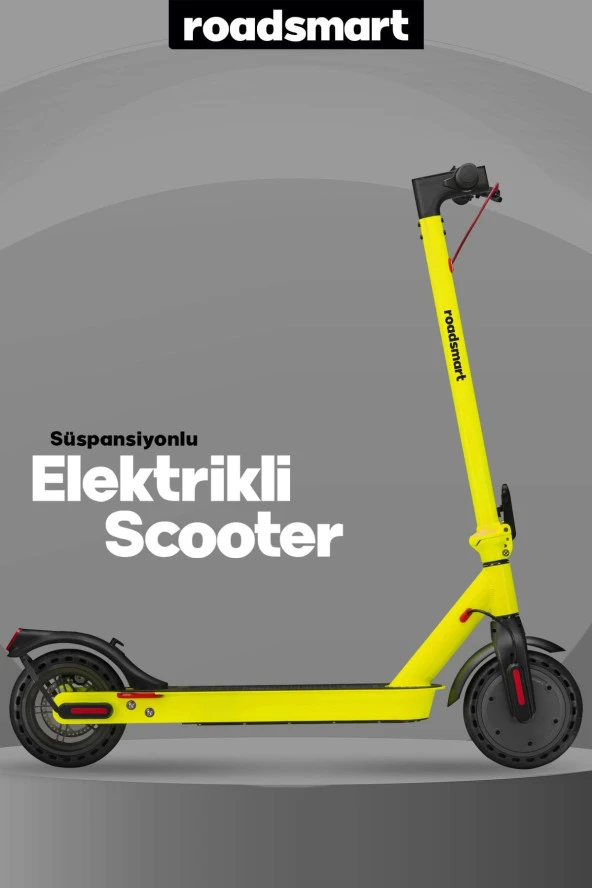 Roadsmart Amortisörlü Garantili Katlanır Patlamaz Lastik Elektrikli Scooter