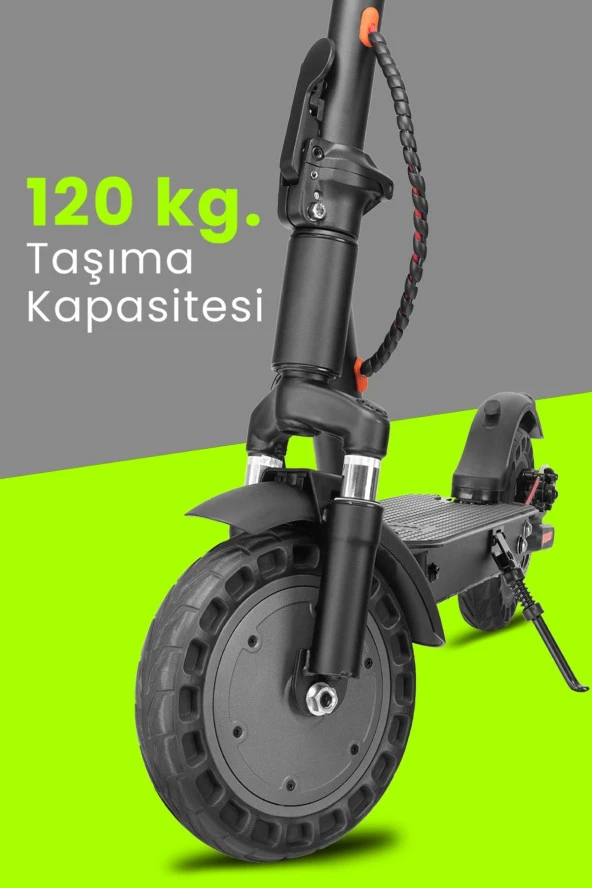 GOLDMASTER CityPro CP-915 500W Ön Arka Süspansiyon 10ınc Patlamaz Tekerlekli Elektrikli Scooter