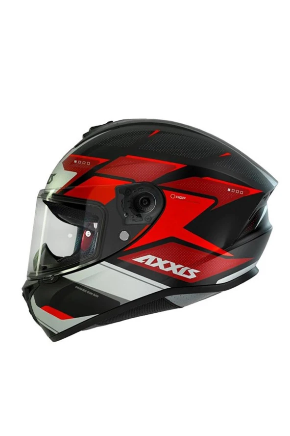 Axxis Draken Sunray Kask B5 Mat Red Kırmızı Full Face M BEDEN