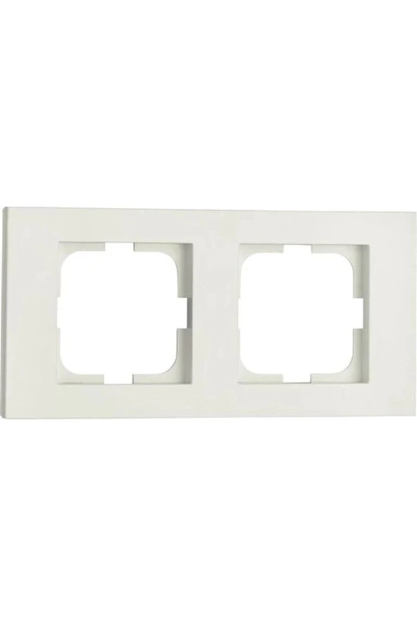 Ovivo - Grano Yatay İkili Çerçeve (Beyaz)  400-XX0000-226