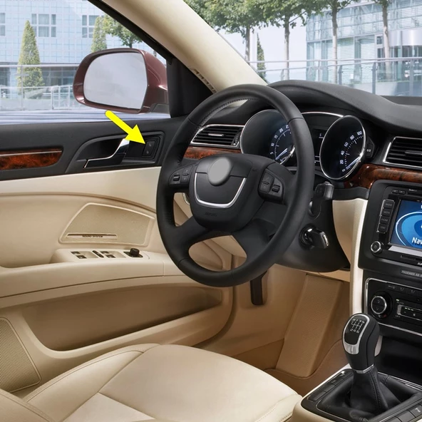 Skoda Superb 2 2014-2015 Sol Ön Kapı Merkezi Kilit Düğmesi 3T0962125B