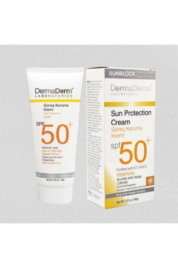 Dermaderm Güneş Kremi Spf 50  ve Güneş Koruma Kremi 100 G