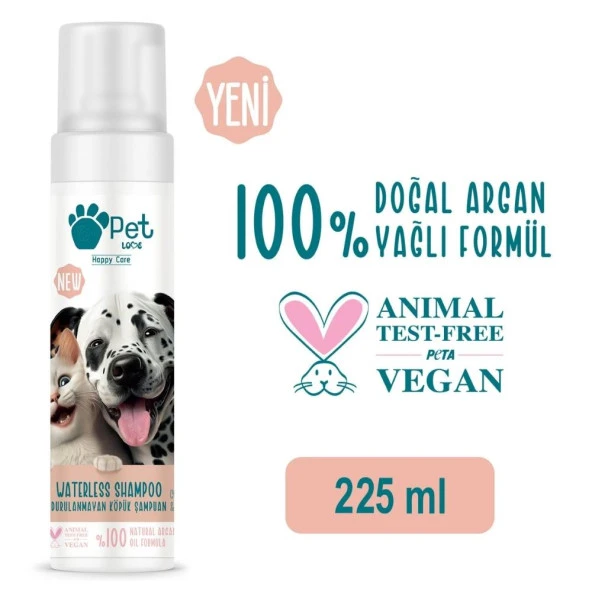 Pet Love Durulanmayan Köpük Şampuan Kurabiye & Vanilya 225 Ml