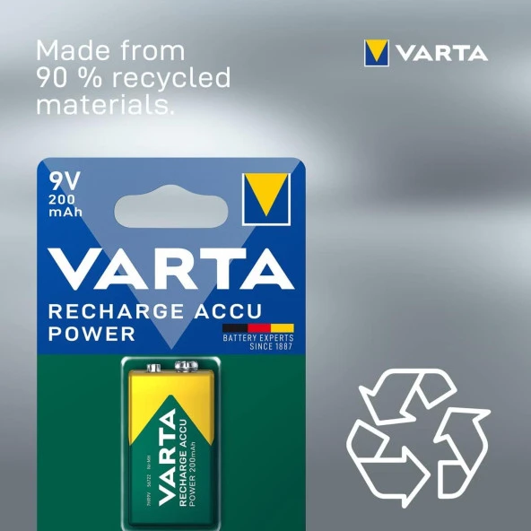 Varta 9V 200 Mah Şarj Edilebilir Pil - 4