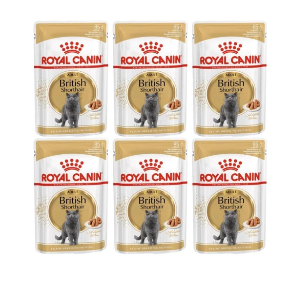 Royal Canin British Shorthair Yaş Mama Pouch 85gr X 6 Adet