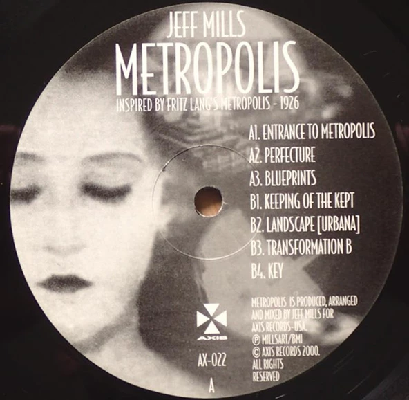 Metropolis - Jeff Mills Techno, Ambient Vinly Plak alithestereo