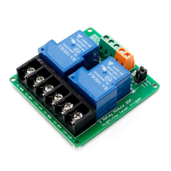 5V 2 Kanal 220V 30A Röle Modül Yüksek Akım Güç Kontrol Anahtarı Opto İzolasyon Düşük/Yüksek Tetik - 5