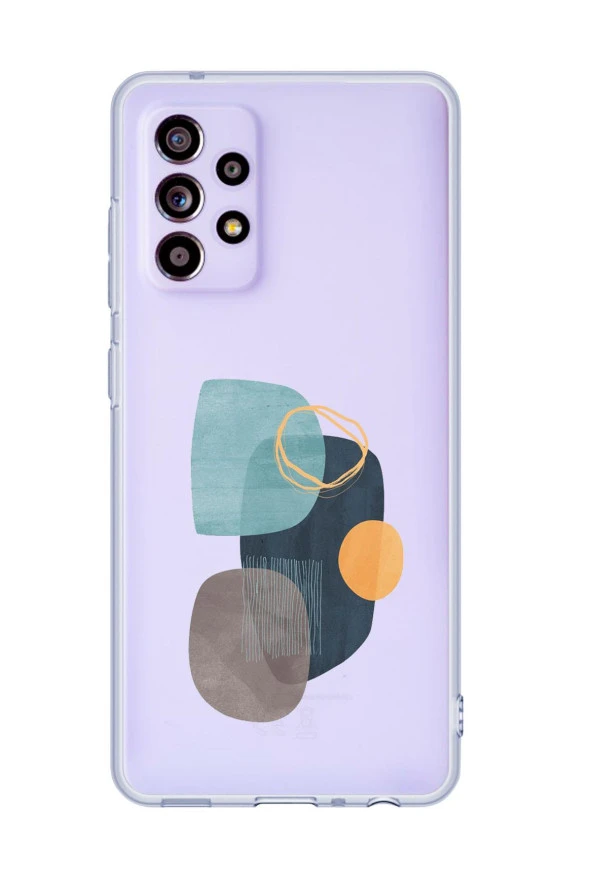 Galaxy A13 Uyumlu Wall Art Desenli Premium Şeffaf Silikonlu Telefon Kılıfı ürün görseli
