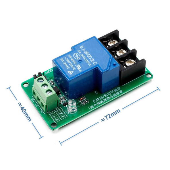 5V 1 Kanal 220V 30A Röle Modül Yüksek Akım Güç Kontrol Anahtarı Opto İzolasyon Düşük/Yüksek Tetik