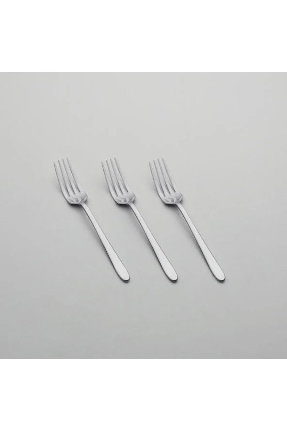 Nehir sultan tatlı çatal - 12 li tatlı çatalı paslanmaz çelik ürün görseli 1