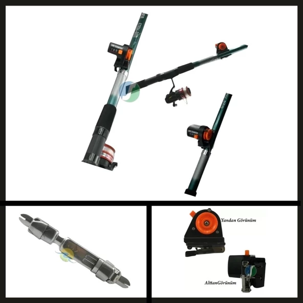 Uyguna-Yakala Göl Kamışı İçin Reel Seat Makina Kızağı-MAL.180 - Resim 2