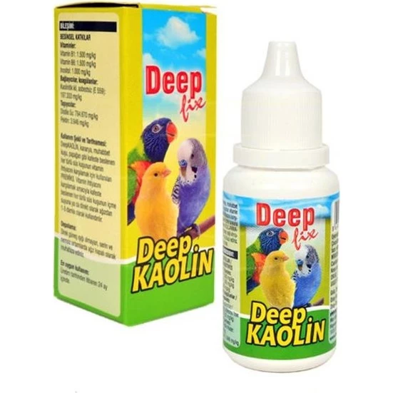 Deep Kaolin (ishal)15 ml Kuş Bağırsak Vitamini Skt:01/2027