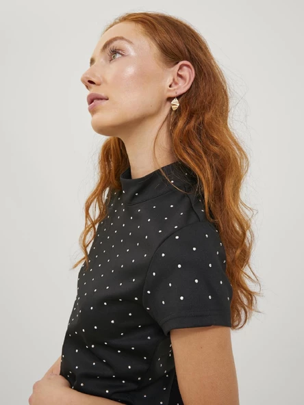 JJXX Bayan Boyunlu Siyah Renk Parti Elbisesi 12246645 - Resim 4