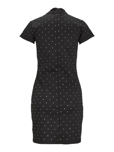 JJXX Bayan Boyunlu Siyah Renk Parti Elbisesi 12246645 - Resim 6