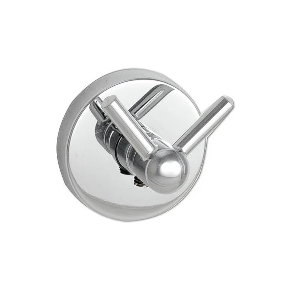 Vidalı Banyo Lavabo Wc Askısı Çatal 2'li Askılık Krom Renk Metal Sağlam Aparat Bornoz Havlu Asma Askı - Resim 3
