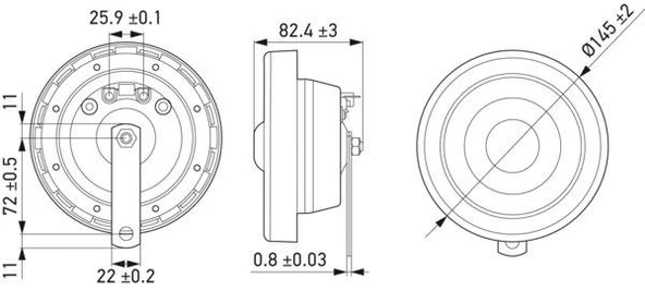 Hella Didit Korna 12V 280-380Hz 3CB004811-101 - 2