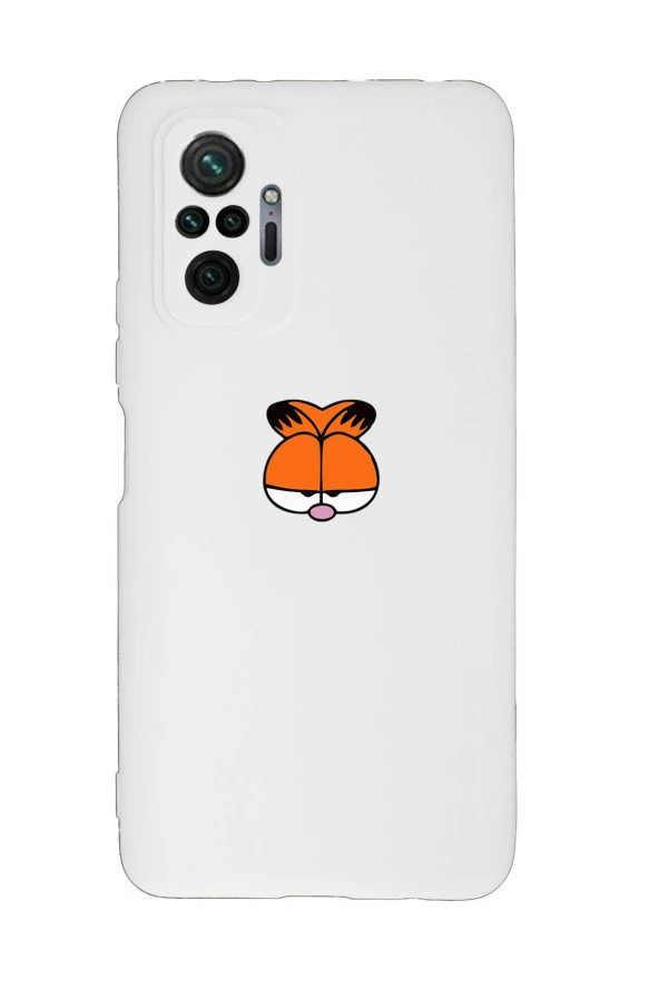 Xiaomi Redmi Note 10 Pro Uyumlu Garfield Desenli Premium Silikonlu Lansman Telefon Kılıfı - 2