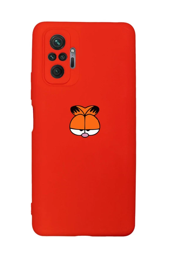 Xiaomi Redmi Note 10 Pro Uyumlu Garfield Desenli Premium Silikonlu Lansman Telefon Kılıfı - 3