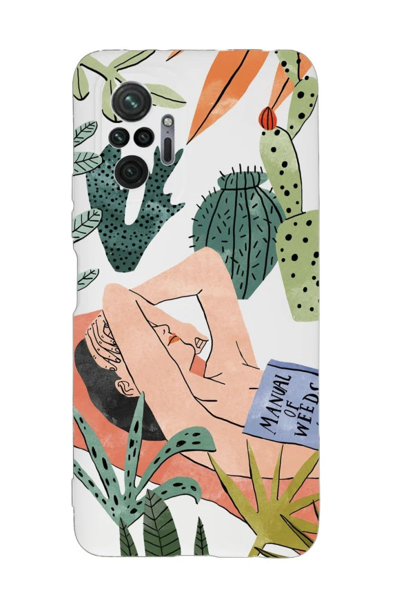 Xiaomi Redmi Note 10 Pro Max Uyumlu Manual of Weeds Desenli Premium Silikonlu Lansman Telefon Kılıfı - Resim 2