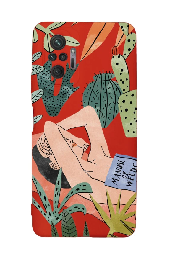 Xiaomi Redmi Note 10 Pro Max Uyumlu Manual of Weeds Desenli Premium Silikonlu Lansman Telefon Kılıfı - Resim 3