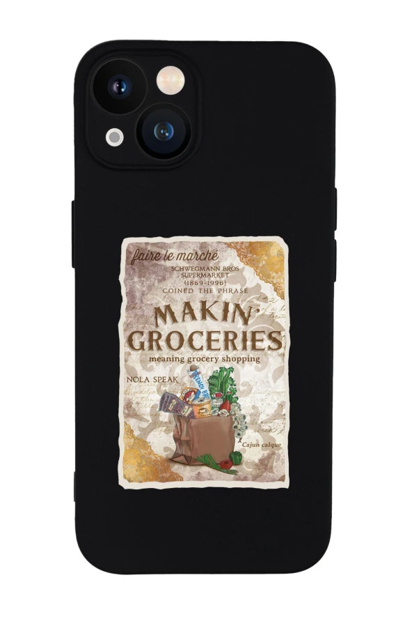 iPhone 13 Mini Makin Groceries Premium Silikonlu Telefon Kılıfı - Resim 6