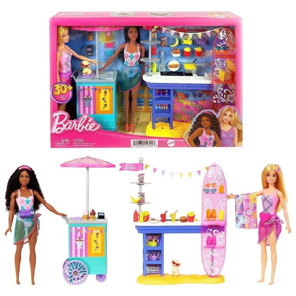 Barbie Brooklyn Ve Malibunun Sahildeki Yiyecek Standı MTL-HNK99 - 1