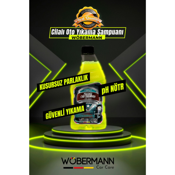 Wöbermann Cilalı Oto Yıkama Şampuanı Wash and Wax Ph Nötr 400 Ml. - 3