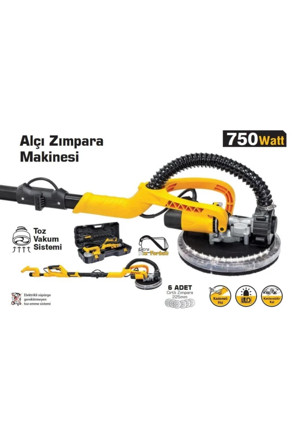 ALÇI ZIMPARA MAKİNASI 750Watt - Resim 2