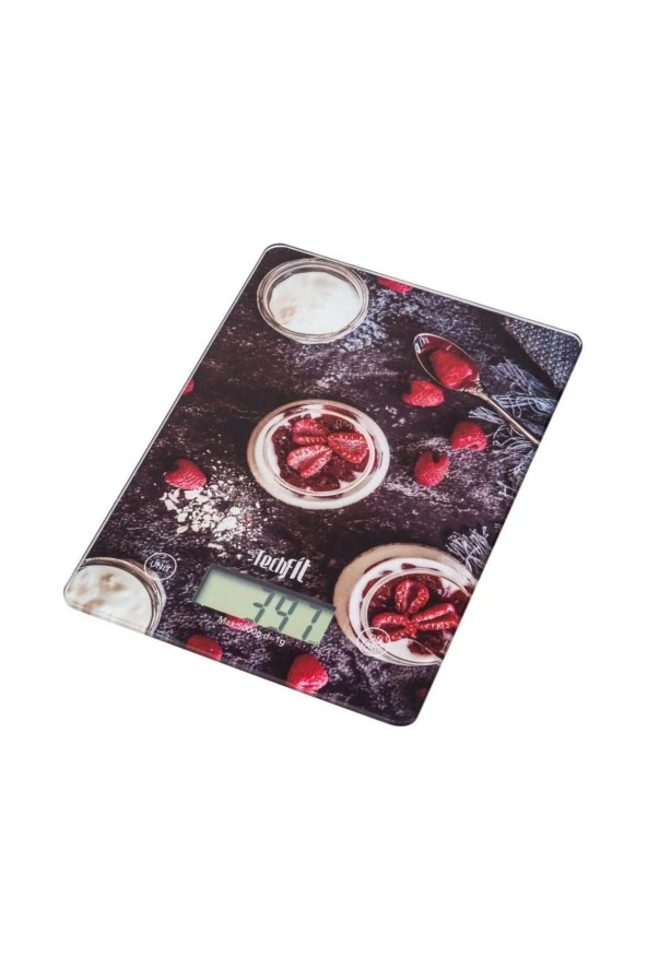Techfit J-54 Tf-1009 Çilek Dijital Mutfak Terazisi Hassas Tartım