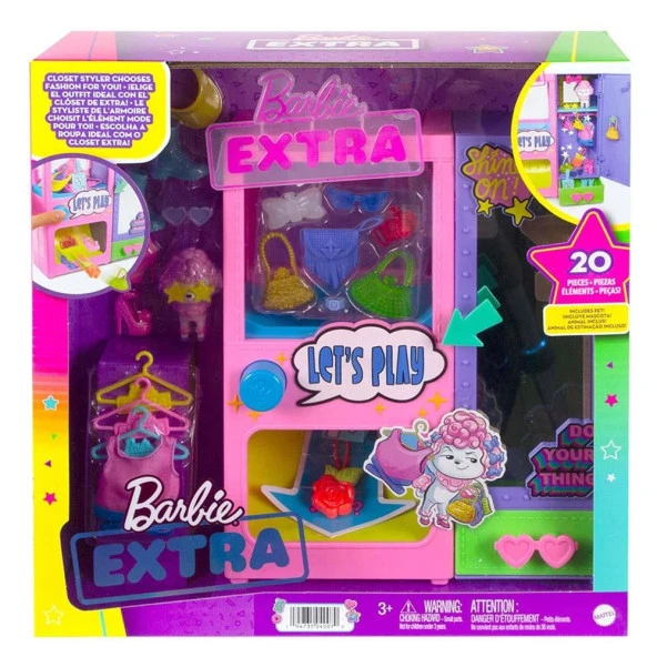 Barbie Extra Kıyafet Otomatı Oyun Seti MTL-HFG75