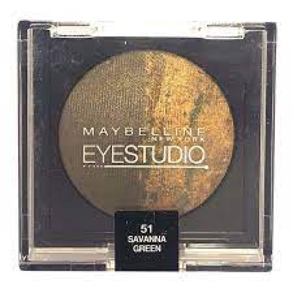 Maybelline Eyestudio Duo Fırında Göz Farı 51 Saanna Green ürün görseli 1