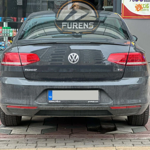 Volkswagen Passat B8  8.5 Bagaj Üstü Black Piano Yarasa Spoiler - Resim 2