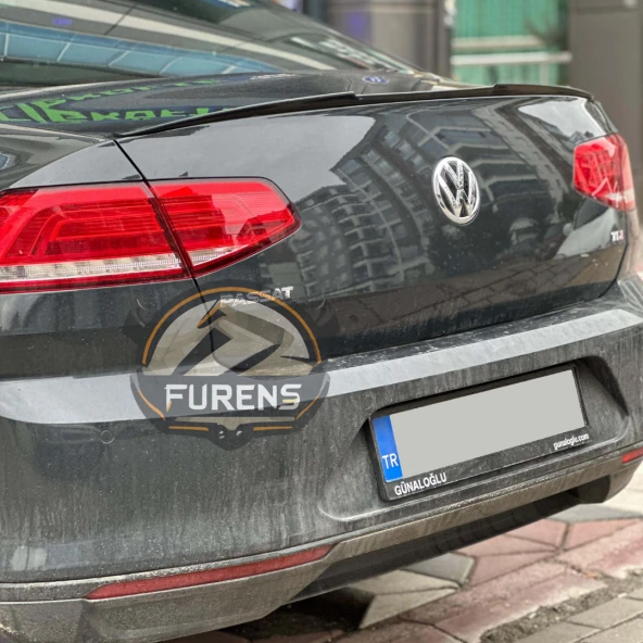 Volkswagen Passat B8  8.5 Bagaj Üstü Black Piano Yarasa Spoiler - Resim 4