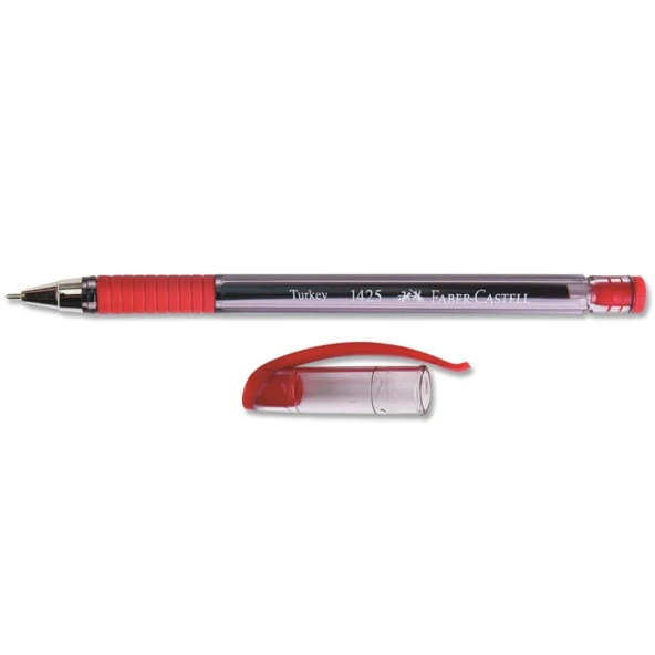 Faber-Castell 1425 Tükenmez Kalem 0.7 Mm İğne Uç Kırmızı