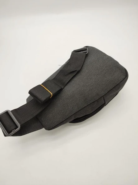 Küçük Boy Sade Model Erkek El ve Göğüs Çantası Siyah Renk - Resim 7