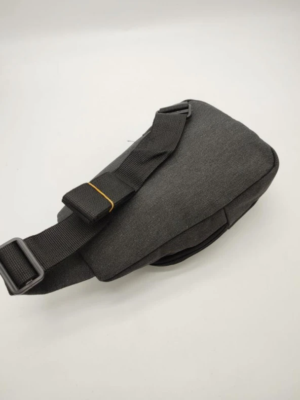 Küçük Boy Sade Model Erkek El ve Göğüs Çantası Siyah Renk - Resim 3