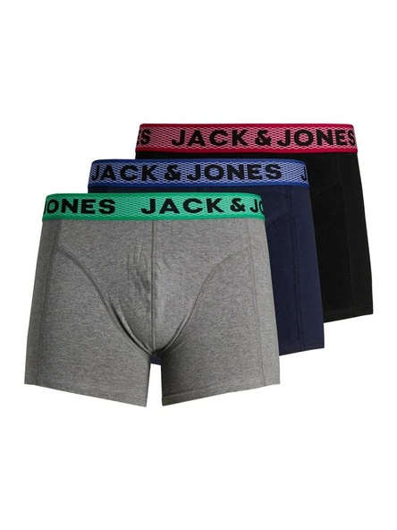 Jack Jones Ian Solıd 3 Lü Paket Erkek Boxer 12198233