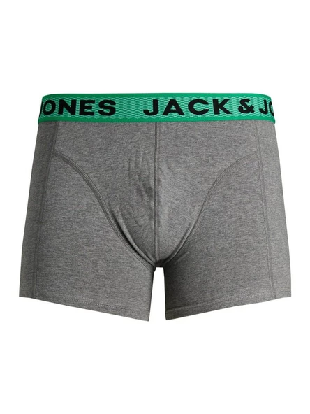 Jack Jones Ian Solıd 3 Lü Paket Erkek Boxer 12198233 - Resim 7